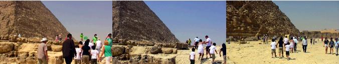カフラー王のピラミッド内部への入り口