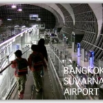 スバンコク・ワンナプーム国際空港に到着