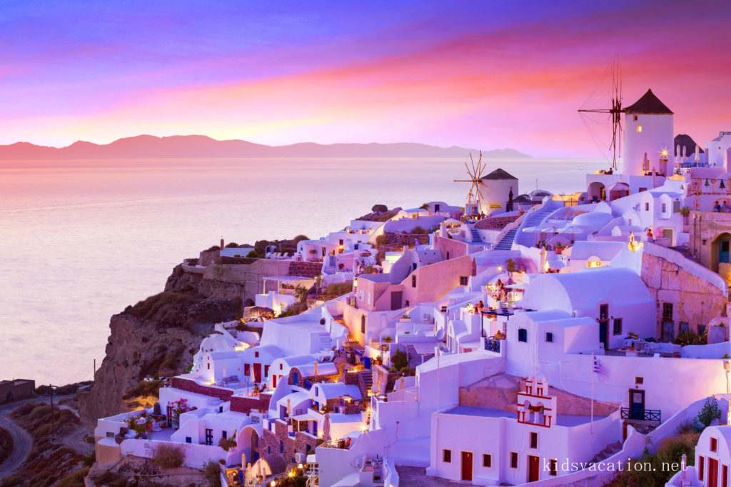 エーゲ海に沈む世界一美しい夕日〜サントリーニ島イア | それ行け！子連れ海外旅行