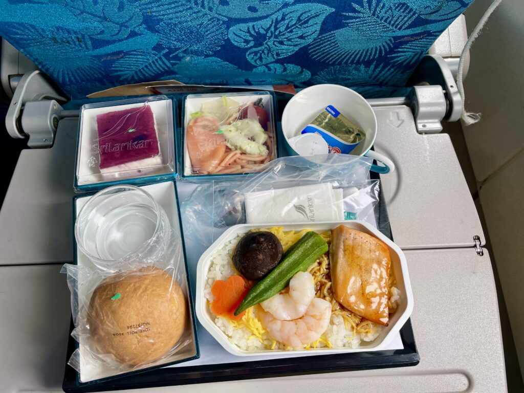 スリランカの航空の機内食