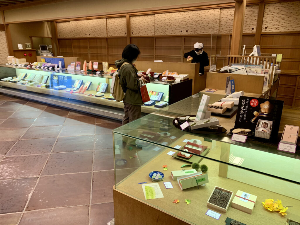 You can also walk through the Japanese sweets section of the main store.